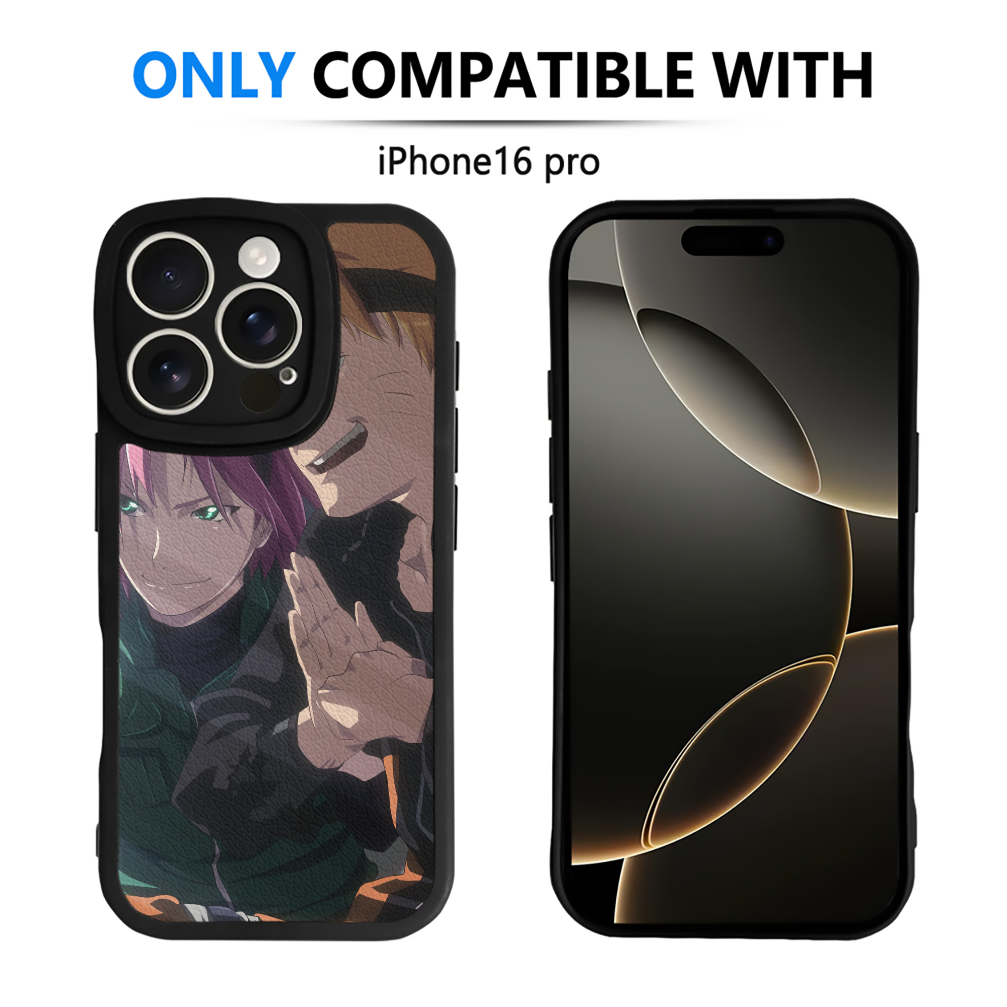 （画像用） NARUTO -ナルト- NARUTO -ナルト- 疾風伝 【iPhone 16シリーズ対応】シリコンスマホケース（レザー調） 材質：シリコン